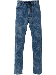 джинсы с цветочным принтом Diesel
