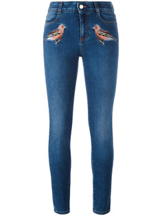джинсы скинни с вышивкой Stella McCartney