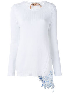 джемпер с кружевной вставкой Nº21