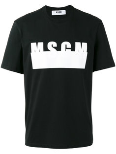 футболка с принтом-логотипом  MSGM