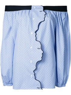 топ с приспущенными плечами Vivetta