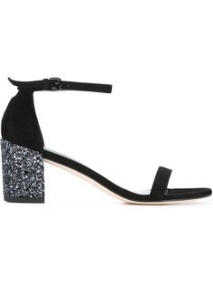 босоножки с блестками на каблуке Stuart Weitzman
