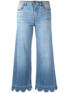 широкие джинсы с фестонами Red Valentino
