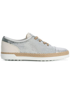 кроссовки с эффектом металлик Tods Tod’S