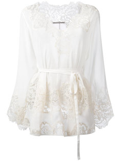 прозрачная кружевная блузка Ermanno Scervino