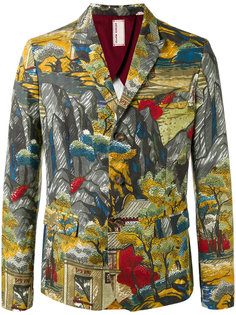 пиджак с принтом-пейзажем Antonio Marras