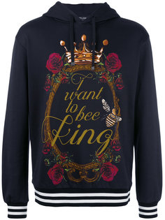 толстовка с капюшоном и принтом Dolce & Gabbana