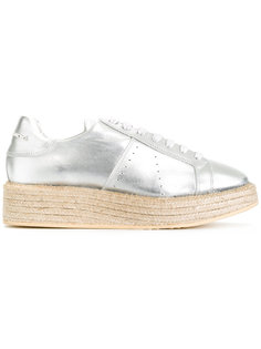 металлизированные кеды на платформе Paloma Barceló