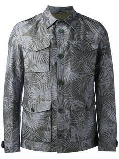 куртка-рубашка с лиственным принтом Herno