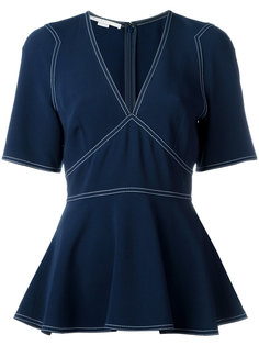 блузка-кимоно с контрастной строчкой Stella McCartney