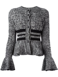кардиган с баской Alexander McQueen