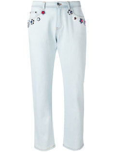 декорированные джинсы Fendi