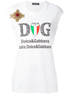 майка с принтом логотипа Dolce & Gabbana