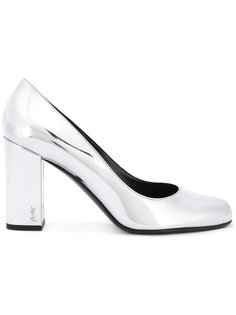 туфли-лодочки с зеркальным эффектом Saint Laurent
