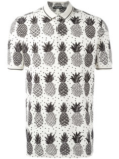 рубашка-поло с принтом ананасов Dolce & Gabbana