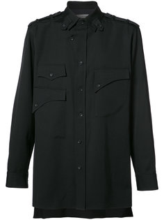 рубашка с накладными карманами Yohji Yamamoto