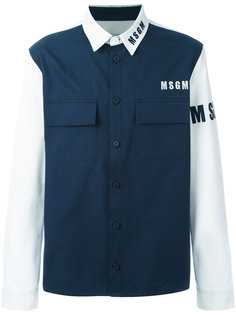 рубашка с карманами с клапанами MSGM