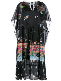 платье шифт с принтом животных Tsumori Chisato