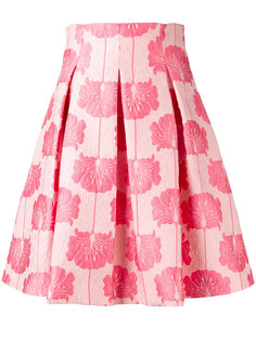 плиссированная юбка с цветочным узором P.A.R.O.S.H.