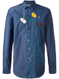 рубашка с вышитыми цветами Paul Smith
