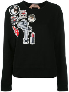 толстовка с абстрактным принтом  Nº21