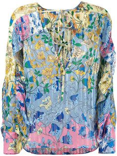 блузка с цветочным принтом Dondup