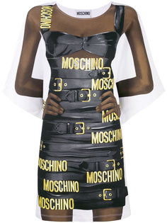 мини-платье свободного кроя Moschino
