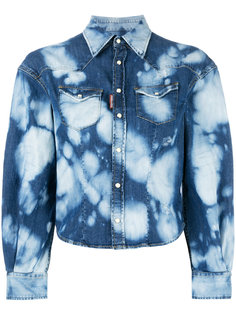 джинсовая рубашка с выцветшим эффектом Dsquared2