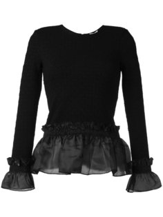 топ с оборчатой отделкой Opening Ceremony