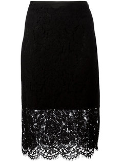 прозрачная кружевная юбка-карандаш Diane Von Furstenberg
