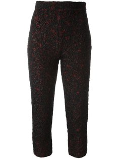 фактурные укороченные брюки Yves Saint Laurent Vintage