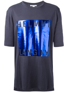 футболка с деталью металлик Helmut Lang