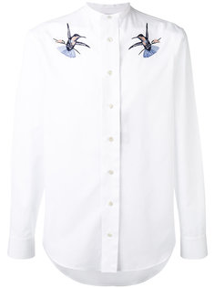 рубашка с вышитыми птицами Alexander McQueen