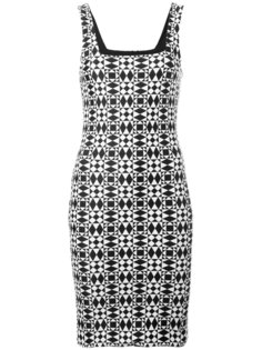 приталенное платье с квадратным вырезом Fausto Puglisi