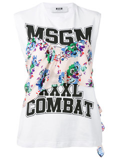 топ с графическим принтом MSGM