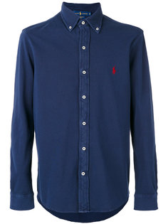 рубашка с вышитым логотипом Polo Ralph Lauren
