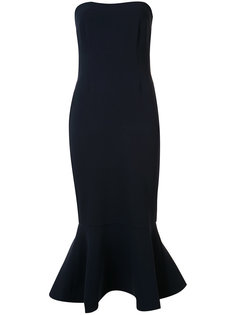 платье без лямок с драпированным подолом Cinq A Sept