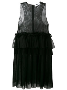 платье шифт с кружевной отделкой  MSGM