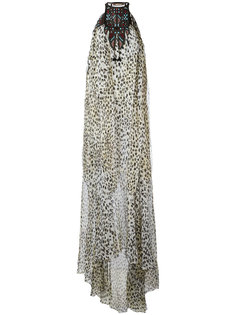 вечернее платье с узором и плетением Roberto Cavalli