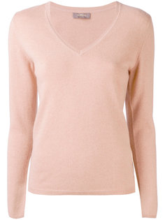 кашемировый джемпер с v-образным вырезом N.Peal