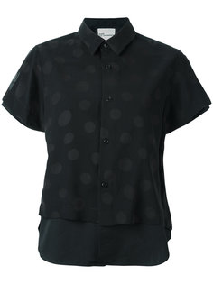 двухслойная блузка с принтом в горох Comme Des Garçons Noir Kei Ninomiya