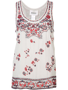 топ с цветочным принтом Michel Klein