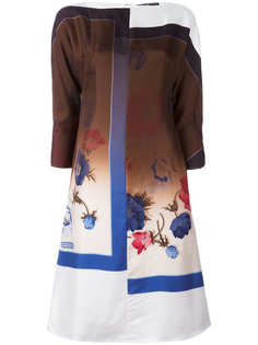 платье шифт с цветочным принтом Salvatore Ferragamo