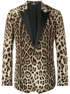 блейзер с леопардовым принтом Dolce & Gabbana