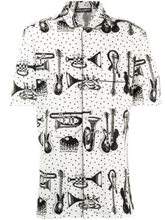 рубашка с принтом музыкальных инструментов Dolce & Gabbana