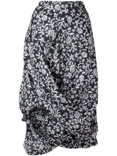 юбка с цветочным узором и драпировкой Vivienne Westwood Anglomania