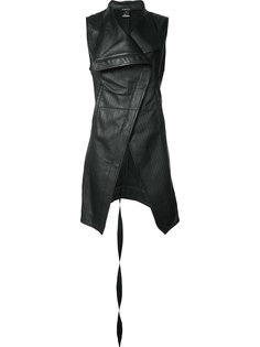 асимметричная куртка без рукавов Ann Demeulemeester