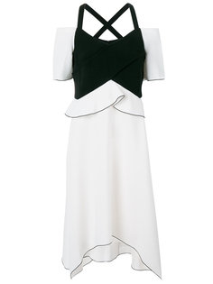 асимметричное платье с открытыми плечами Proenza Schouler
