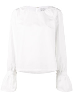 блузка с расклешенными манжетами Frame Denim