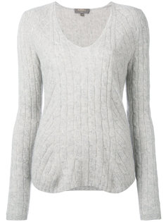 кашемировый джемпер с V-образным вырезом  N.Peal